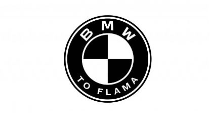 Pegatina logo BMW TO FLAMA en vinilo adhesivo, stickers bmw, Pegatina logo  BMW en vinilo adhesivo para coche 08548 - Vinilos decorativos  personalizados - Tienda online de vinilos decorativos al mejor precio